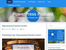 Tablet Screenshot of powerpresspodcast.com